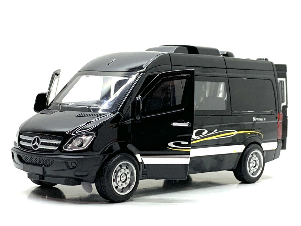 Машина Автосвіт Mercedes sprinter інерційна відчиняються двері 15 см Чорна (AP-1816) Чернігів - фото 6