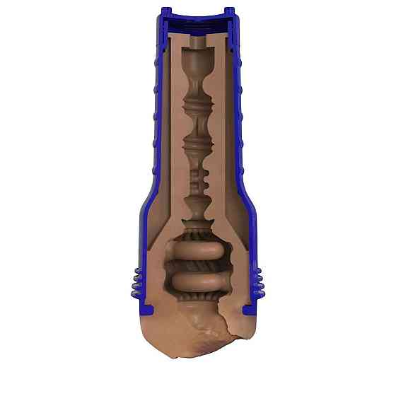 Мастурбатор-вагіна Fleshlight Boost Bang Medium Dark Flesh, плаваючі кільця Turbo Tech Sex Aura Київ