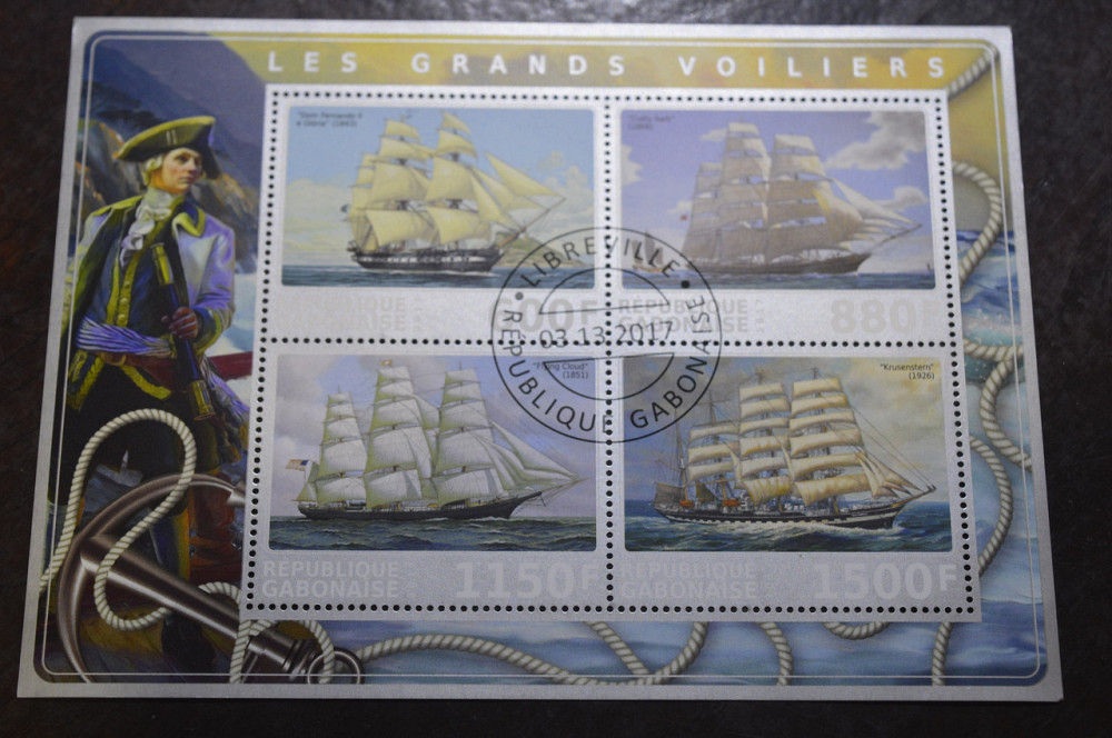 Габонаис. Транспорт. Марки. Техніка. Блок. 2017 рік (А-10) Полтава - фото 1