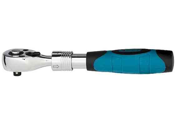Ключ телескопічний трещоточный 1/2", 305-445 мм, CrV, хромир., 2-х комп. рукоятка GROSS Полтава
