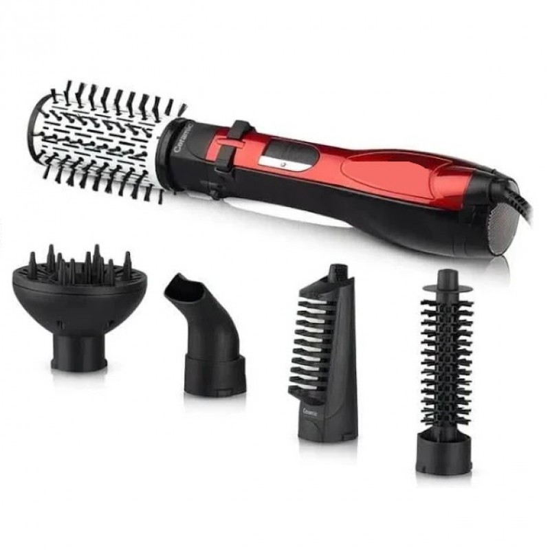 Фен-щетка для волос 5в1 Domotec/RAF R-416 1200Вт 4 насадки с диффузором Одесса - изображение 2