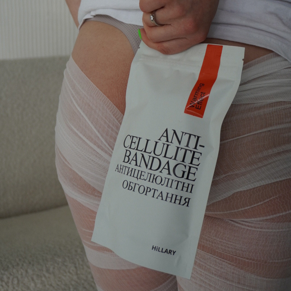 Комплекс розігріваючих антицелюлітних обгортань для тіла Hillary Anti-Cellulite Pro (10 уп.) + Рафінована кокосова олія Hillary, Київ - фото 18