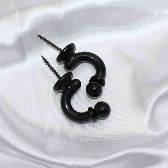 Гачки для підхватів (012кр) набір 2 шт Чорний (83-011) Київ