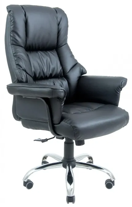 Офісне Крісло Керівника Richman Congess Хром М2 AnyFix Чорний Київ - фото 1