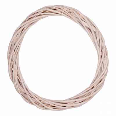 Украшение декоративное YES! Fun венок ротанговый белый, 25 см (974266) Винница