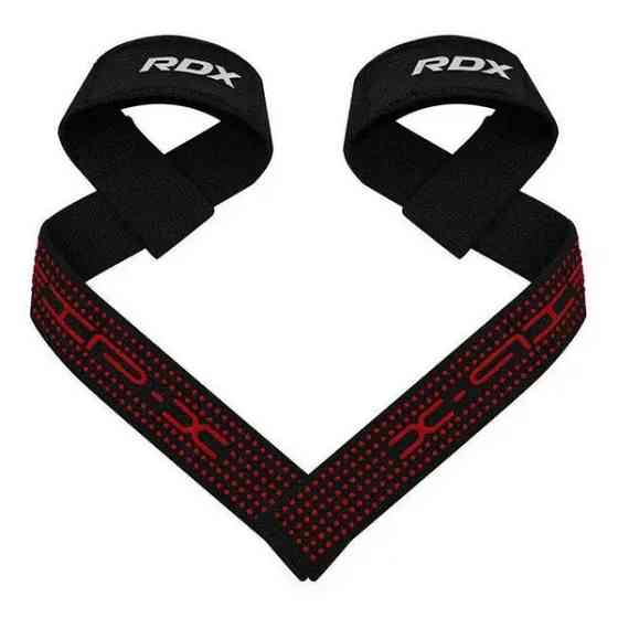 Лямки для тяги RDX S4 Gym Cotton Gel Straps Black Plus Луцк