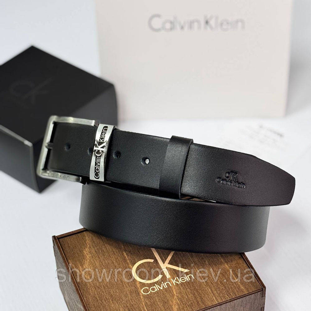 Чоловічий шкіряний брендовий ремінь (416) Київ - фото 5