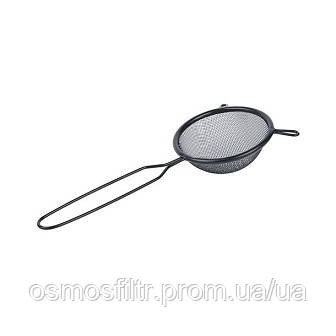Сито кухонне Blackline O 8 см з нерж сталі, з порошковим покриттям, чорне Киев - изображение 1