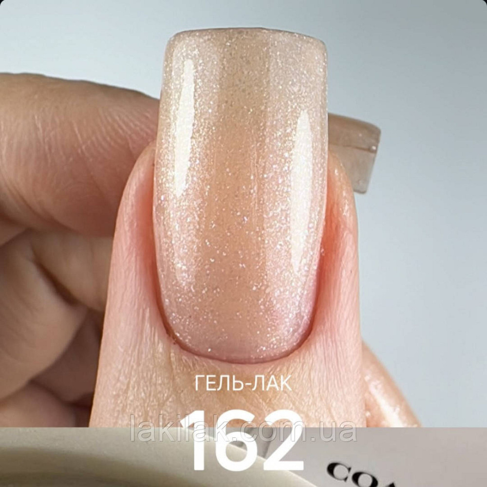 Гель-лак JOIA vegan 162 ніжно-персиковий з шимером, 6мл Херсон - изображение 1