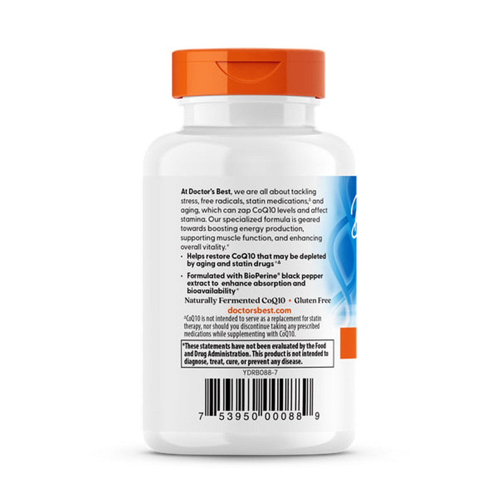 Коензим Q10 з біоперіном Doctor's Best CoQ10 with BioPerine 100 мг 60 гел капс Київ - фото 3