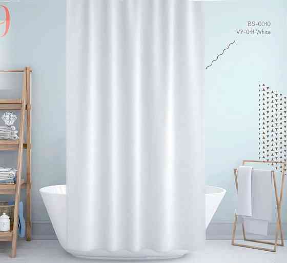 Штора для ванной Ткань Пика 180*180 см белая Харьков