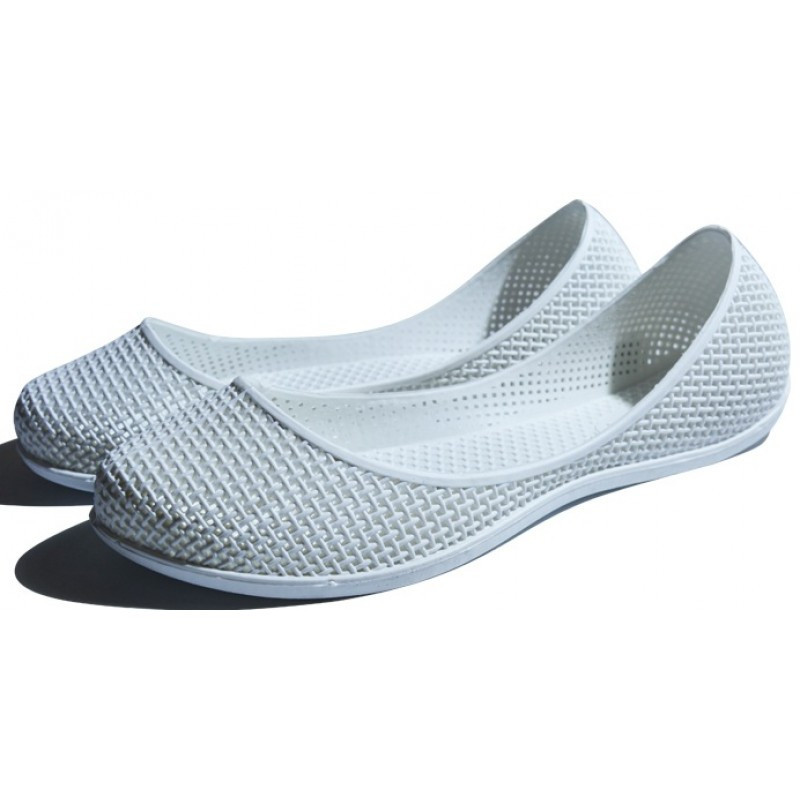 Жіночі балетки гумові білі для пляжних прогулянок ЄВА-тапочки літні щоденні Одеса - фото 4