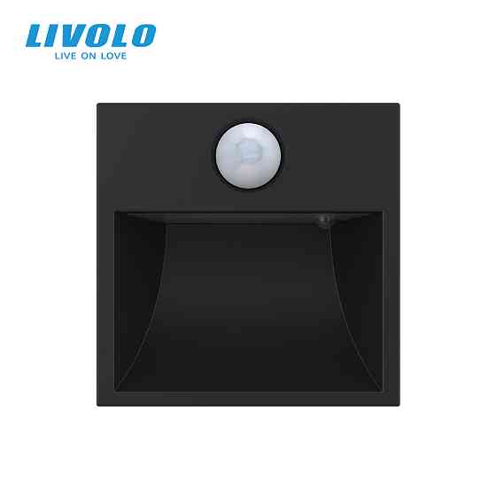 LIVOLO Механізм прохідний автоматичний світильник для сходів підлоги датчик руху темряви, чорни Коломыя