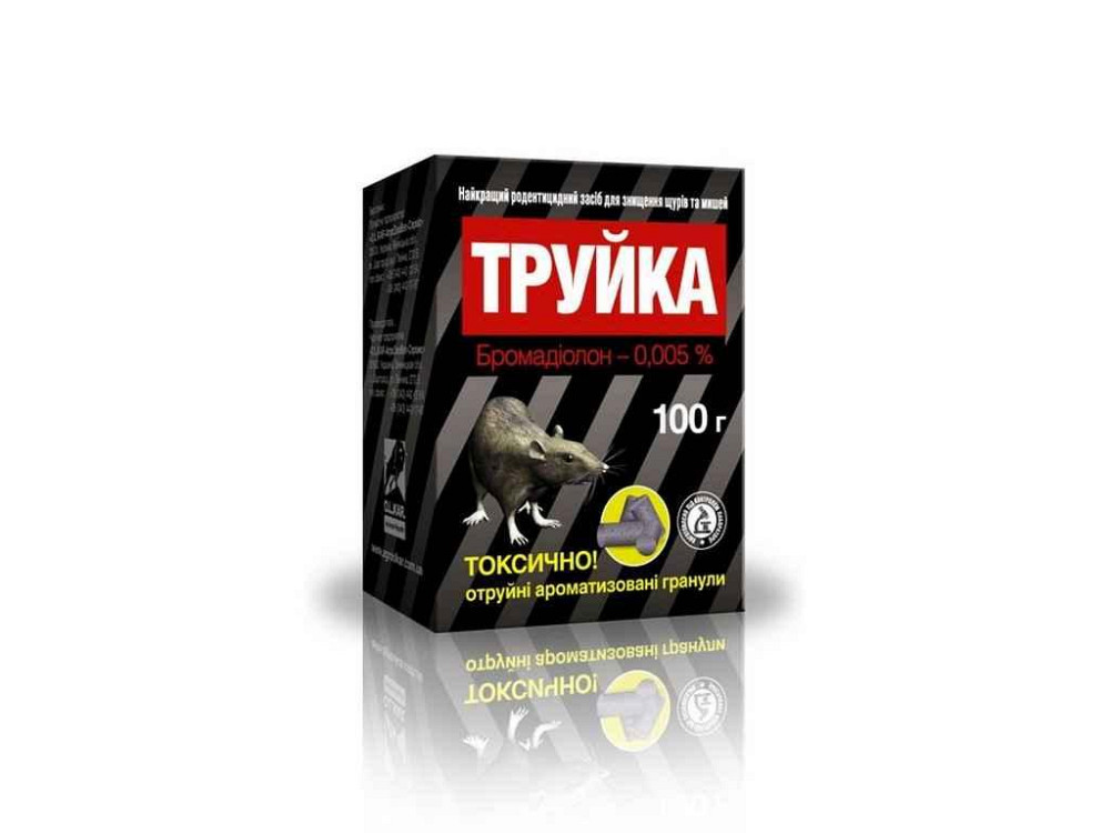 Отрута ГРАНУЛИ ДЛЯ ЩУРІВ І МИШЕЙ (Труйка) 100Г ТМ O.L.KAR Київ - фото 1