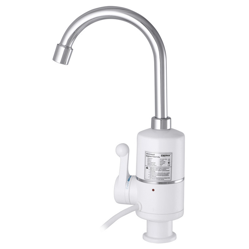 Проточный водонагреватель Zerix ELW06-E с индикатором температуры ZX3074 Харьков - изображение 2