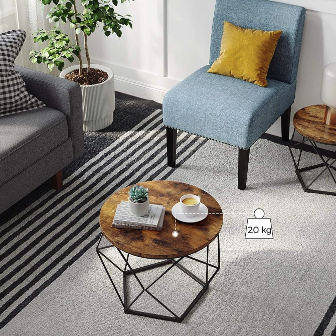 Комплект журнальних столиків Leobert Watson 2 шт в стилі Loft Київ - фото 2