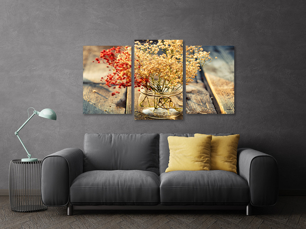 Модульная картина в гостиную / спальню  Декоративна Гіпсофіла Art-655_3 100x150 см Киев - изображение 3