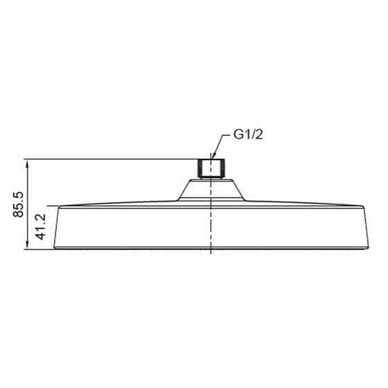 Лейка для душа потолочная Koer KP-0403-07-OH 300мм (KR4998) Киев