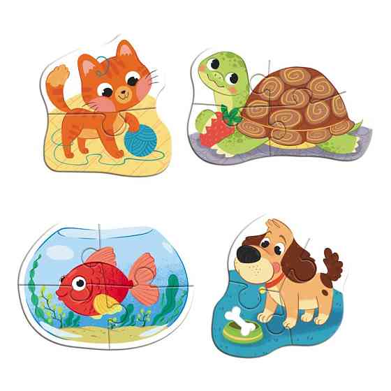 Детский пазл 4 в 1 