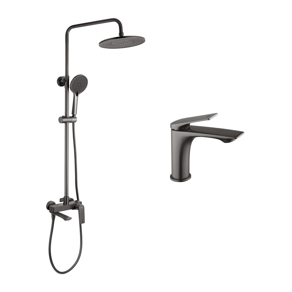 Набор 2 в 1 душевая система Kroner Graz-GRP063 + смеситель Graz-GRP010 Киев - изображение 1