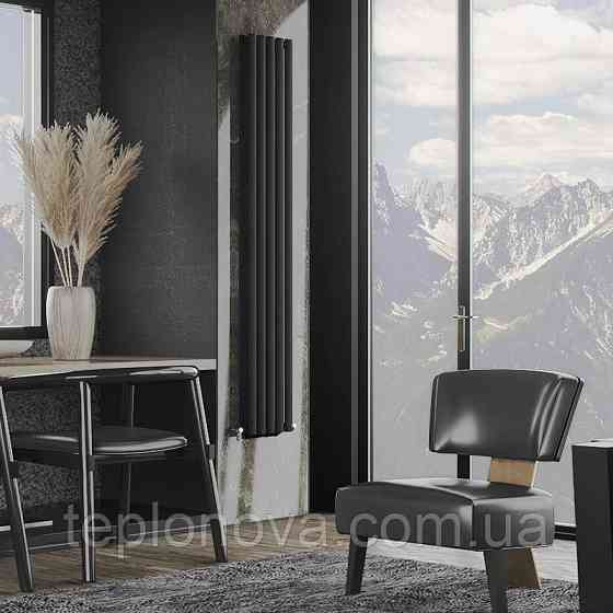 Дизайнерський радіатор 1800/295 (мм) чорний мат IDEALE ADELE (універсальне підключення) 12 5/1800/295 Чернівці