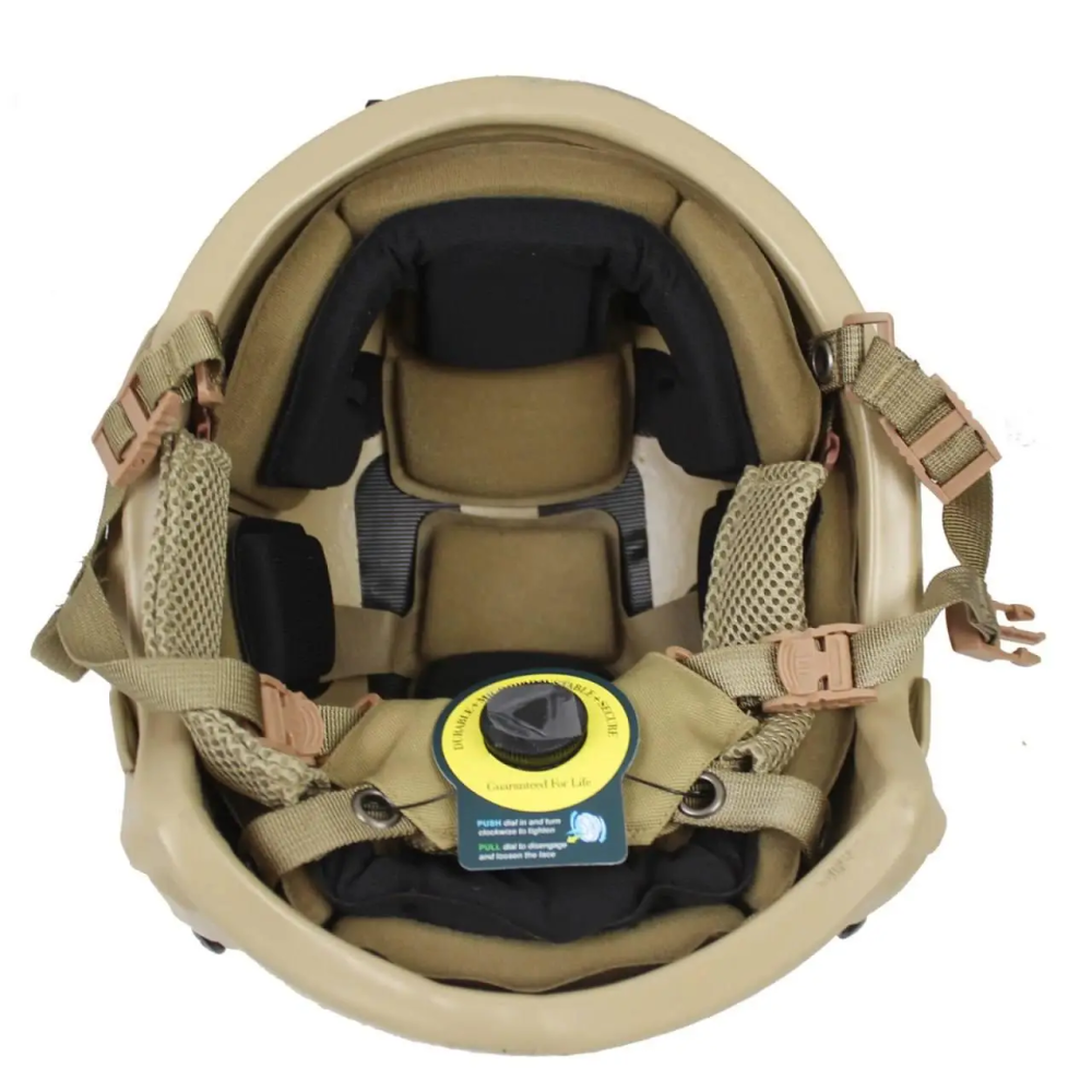 Защитный кевларовый шлем Fast Team Wendy Aholdtech F-S02 IIIA Койот, XL Киев - изображение 4