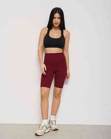 Велосипедки жіночі в рубчик Nicoletta 10075 M, Бордовий Київ