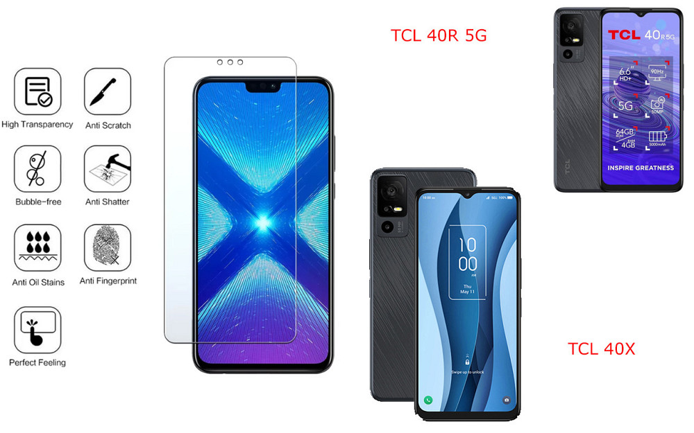 Защитное стекло NeoGlass для TCL 40R 5G, TCL 40X – ультрапрозрачное и устойчивое Киев - изображение 4