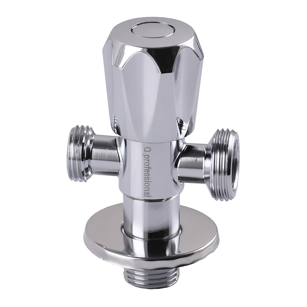 Кран вентильний кутовий Professional 1/2″X1/2″X3/4″ NV-QP555 Тернопіль - фото 1