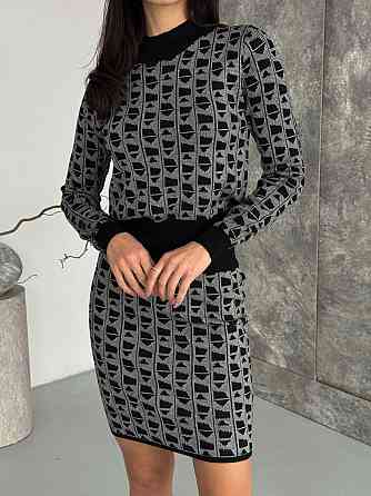 Жіночий базовий теплий костюм двійка: кофта та спідниця кашемір Одеса