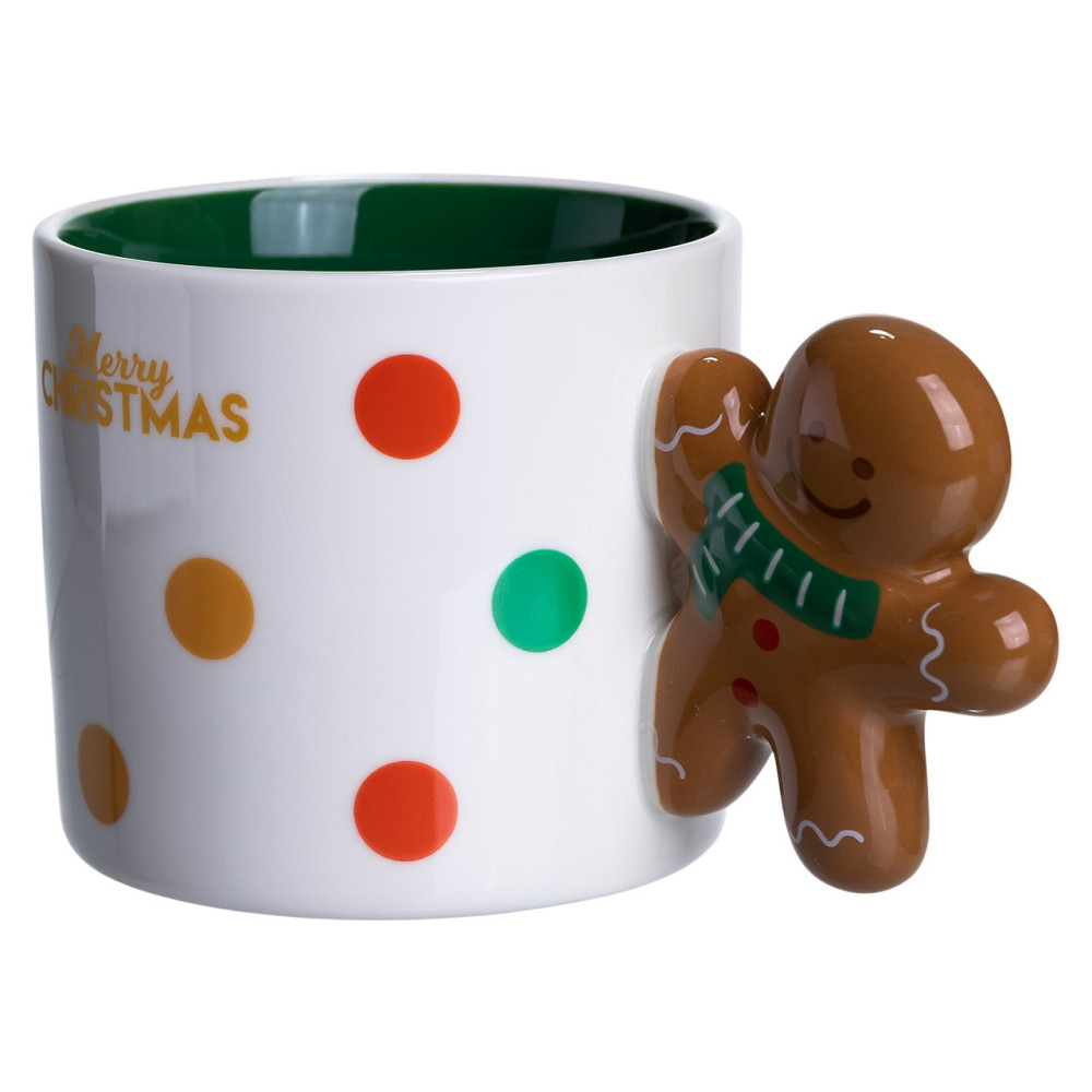 Yiwu Чашка порцелянова новорічна Merry Christmas 350 (мл) Yiwu FM-CS-51WGR Коломыя - изображение 4