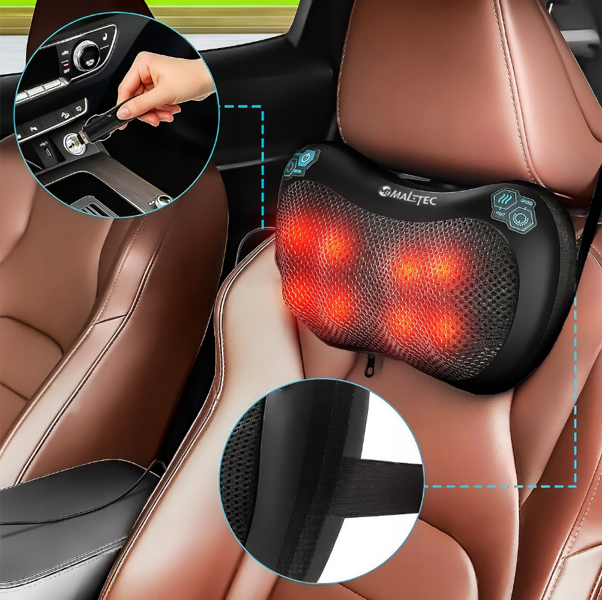 Масажна подушка для шиї, плечей і спини 30Вт MalTec (Польща) Київ - фото 10