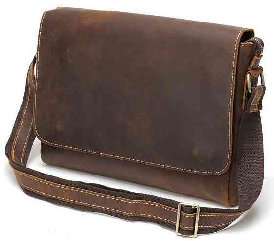 Сумка мужская crazy horse Vintage 14780 Коричневая Киев