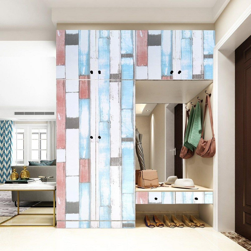 Самоклеющаяся пленка 0,45х10м х 0,07мм Лазурное дерево SW-00001264 Днепр - изображение 5