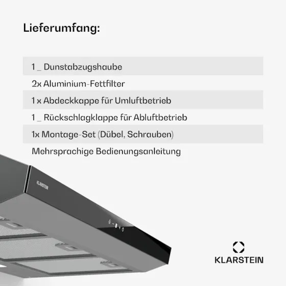 Уценка! Вытяжка Klarstein Contempo Neo 90 из Германии Днепр