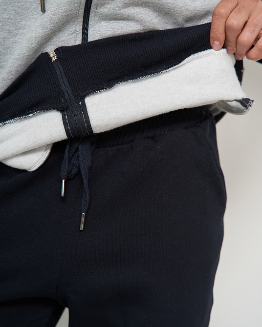 Мужской теплый костюм на молнии со штанами - Байка с начёсом Tom John 93399 XXL Киев - изображение 5