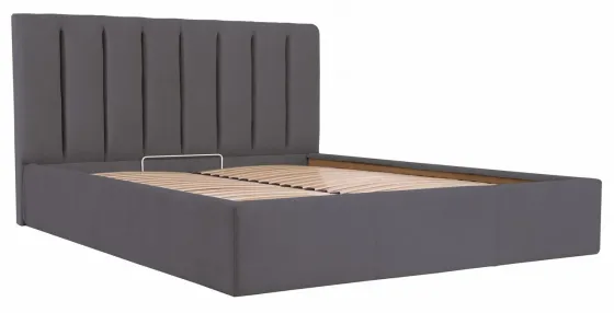 Кровать Двуспальная Sanam VIP 160 х 190 см Мисти Dark Grey С дополнительной металлической цельносварной рамой Темно-серый Киев