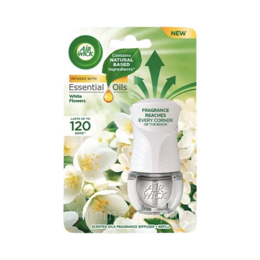 Електричний освіжувач повітря Air Wick White Flowers 19 мл. Виноградов - изображение 1