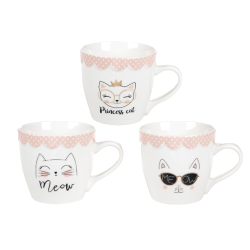 Чашка Мяу мікс 350мл порцеляна 432-001 БОНА ДИ Житомир - фото 1