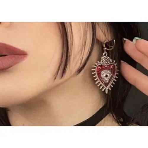 Сережки готические Сердце Киев