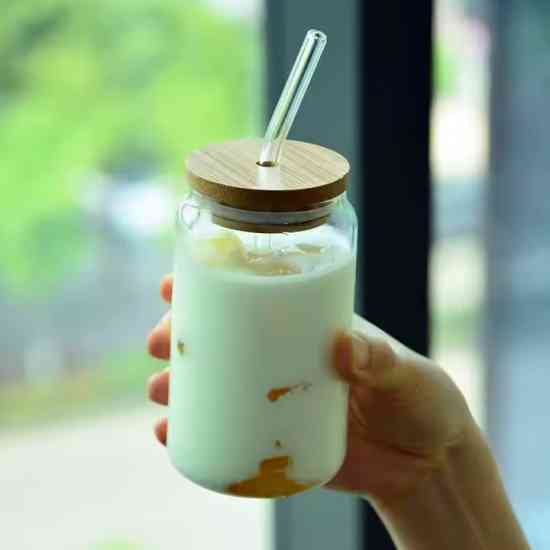 Стакан с трубочкой и бамбуковой крышкой Minimalism, 550 мл Винница