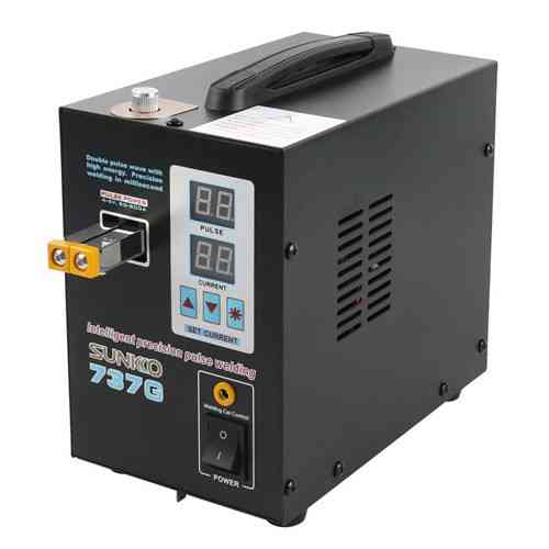 Апарат контактного точкового зварювання Sunkko 737G 1.5кВт для акумуляторів 18650, пайка нікелевих смуг Київ