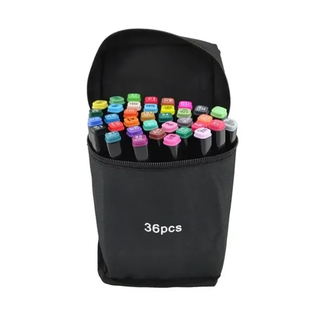 Набор двухсторонних маркеров, Sketch Marker, 36 цветов, в сумке Одесса - изображение 4