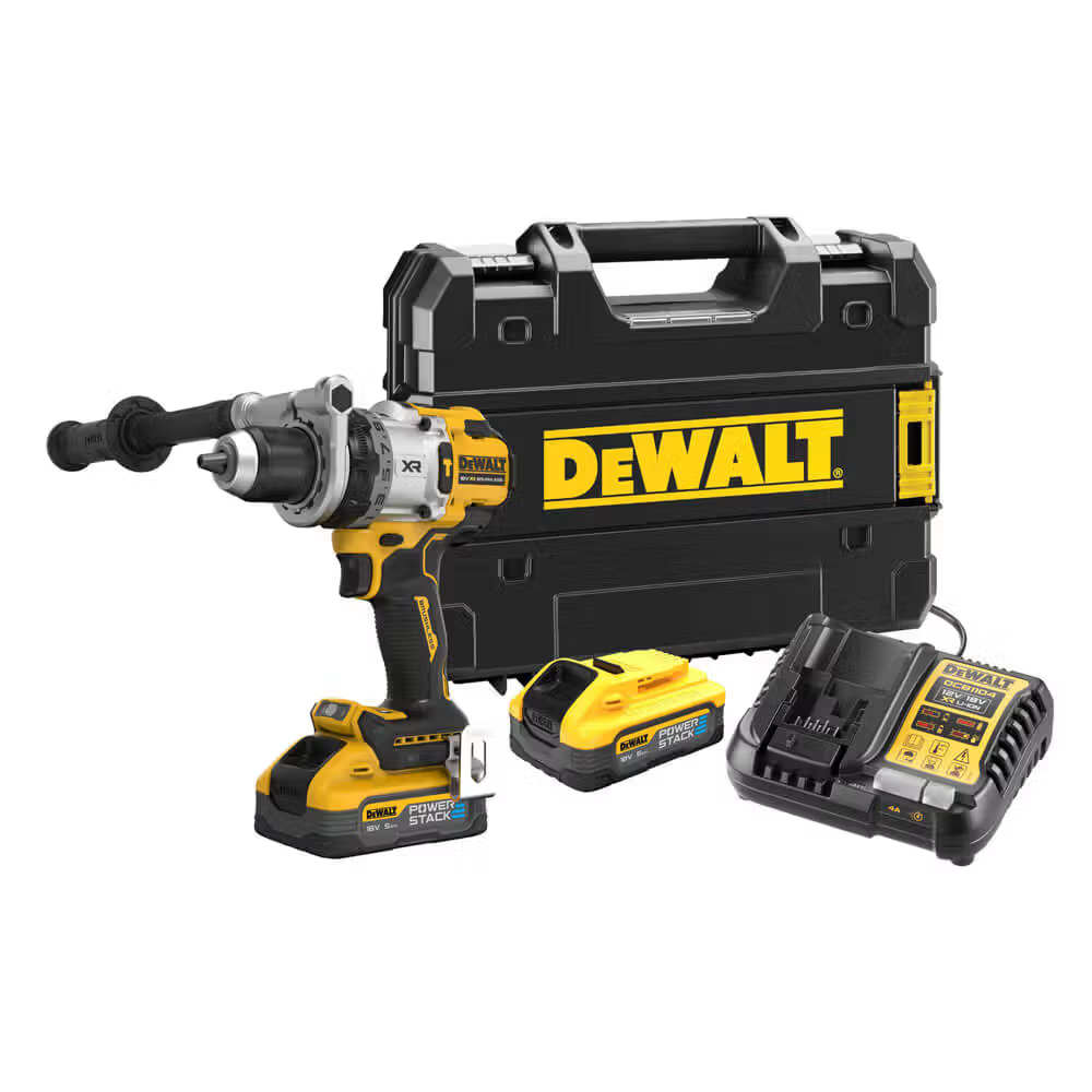 Професійна дриль-шурупокрут акумуляторний безщітковий ударний DeWALT DCD1007H2T : з АКБ 2шт-18V 5.0Ah і ЗП Київ - фото 5