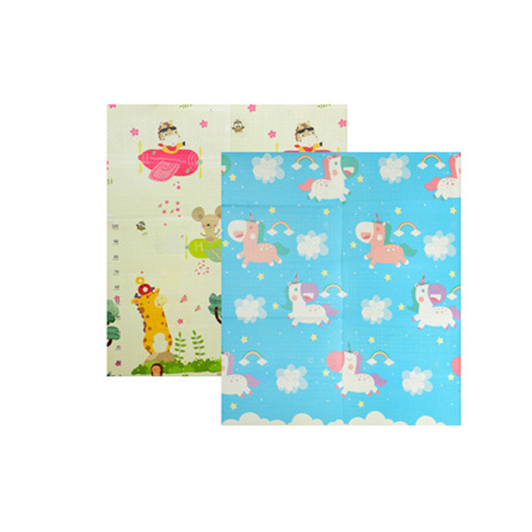 Дитячий термокилимок складаний MR 0586-2 двосторонній 150-180 см  Тварини-Єдинороги Вінниця - фото 1