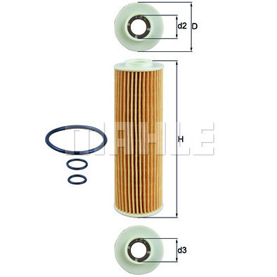 Фильтр масляный Mahle OX183/5D Винница - изображение 1