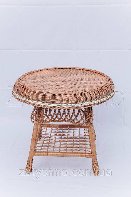 Стол из лозы журнальный Киев - изображение 2