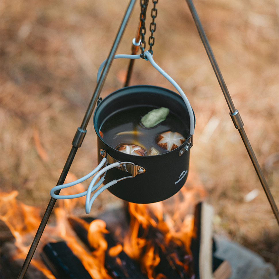 Набор посуды (2 кастрюли, 2 крышки) Naturehike NH18T018-G, алюминий Ровно - изображение 6