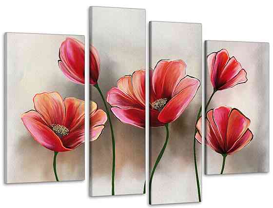 Модульна картина Абстракція Маки Art-117_4 Київ