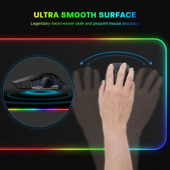 Коврик для мышки GMS WT-5 с RGB подсветкой от USB (80*30*0,4 см) Винница - изображение 2